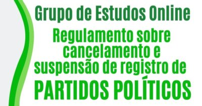 cancelamento e suspensão de registro de partidos políticos